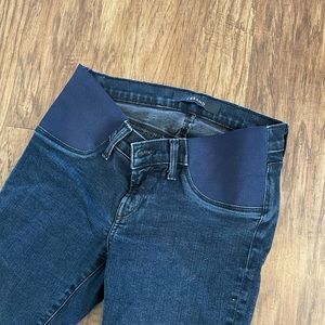 Designer maternity jeans with side panels